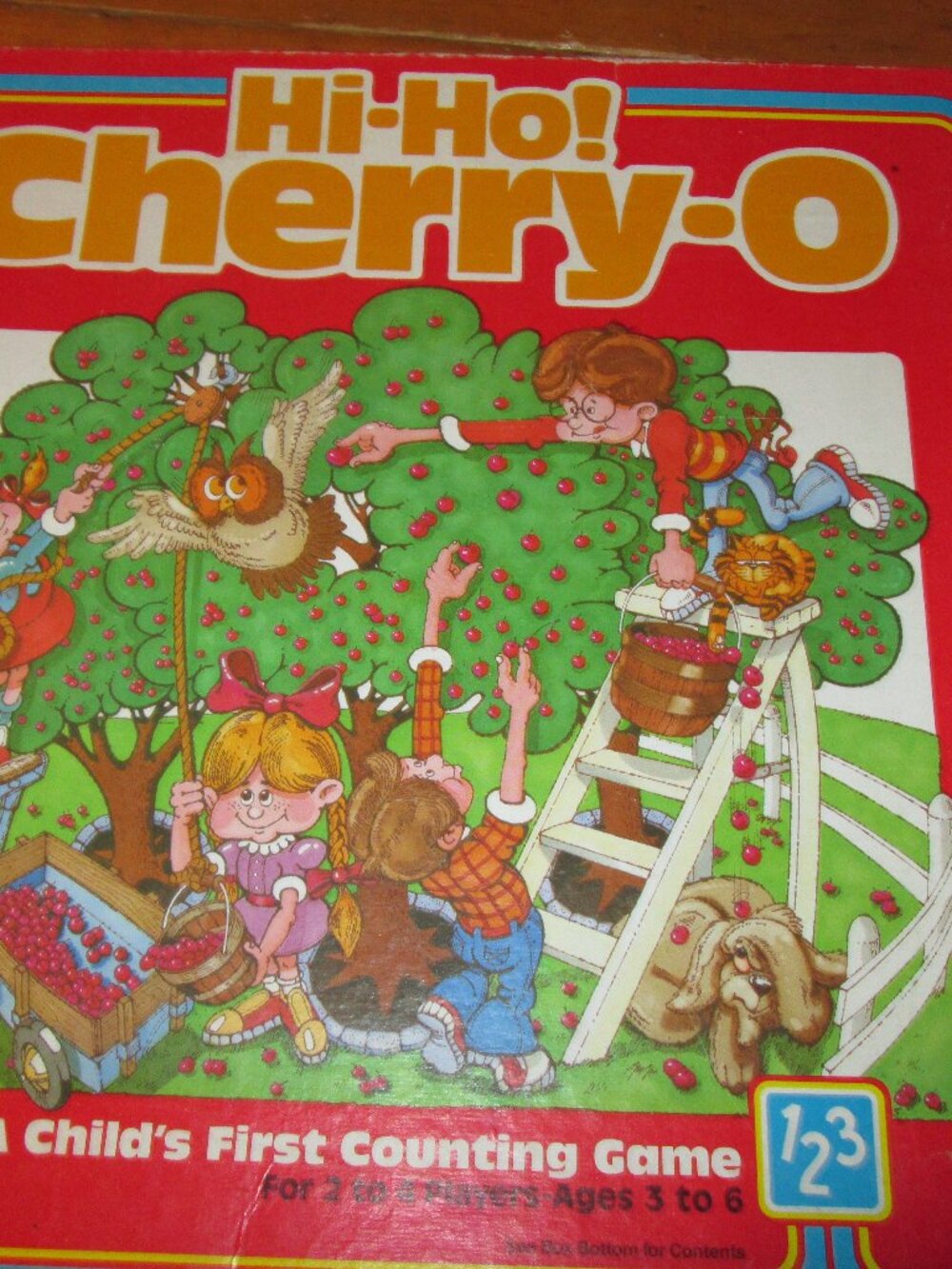 Vtg Hi Ho Cherry O 1985 game by Golden box instructions game very good